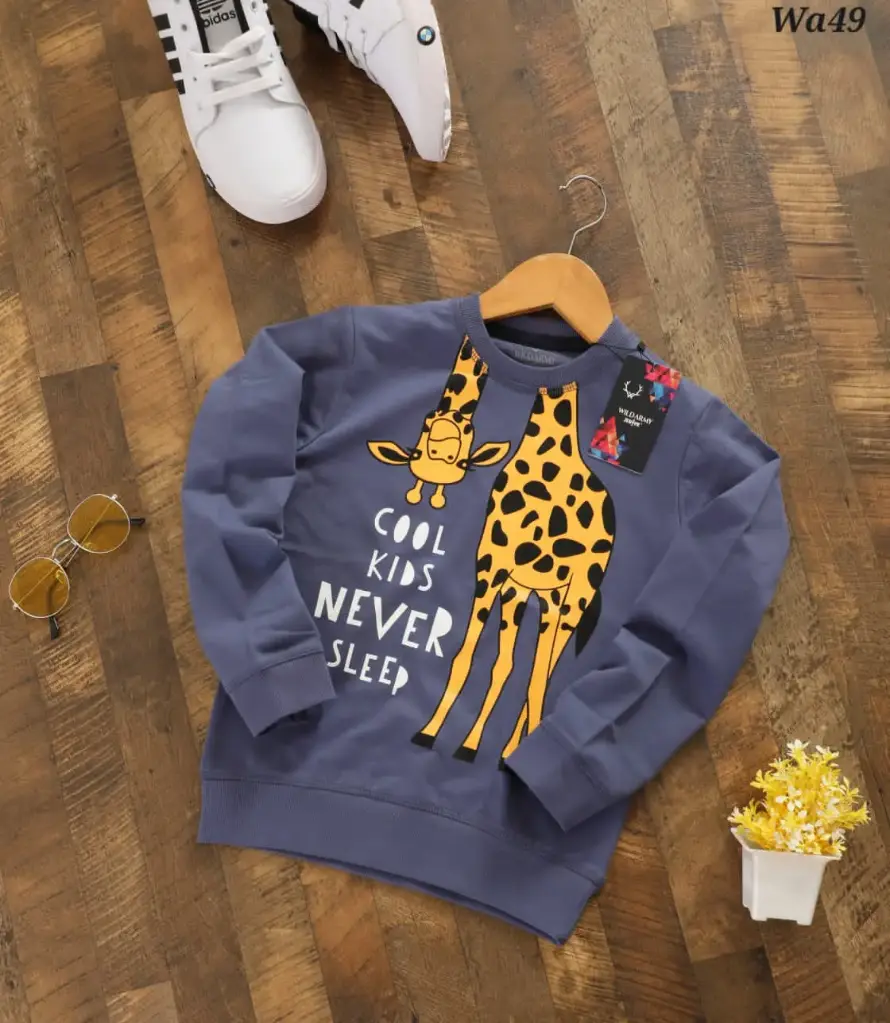 High Quality Sweatshirt for Kids (Royal Purple) | Biowashed