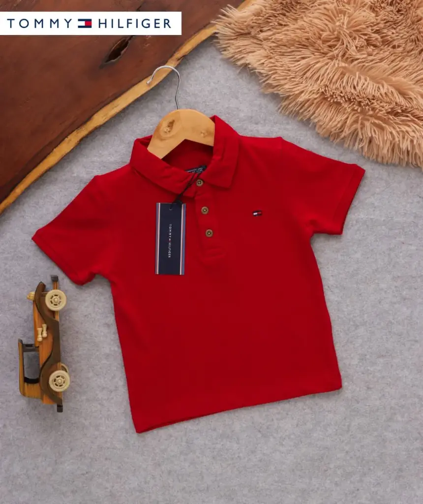 Tommy Denim Collar Shirts (Red)