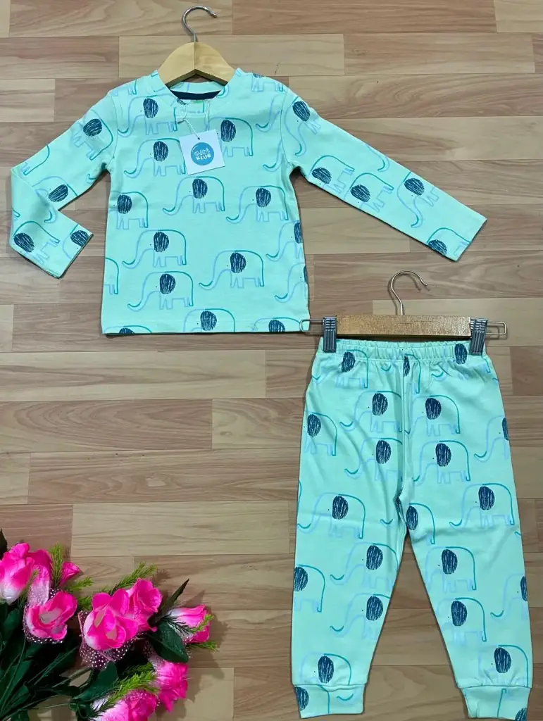 Full Sleeve Coord Set (Elephants Print)