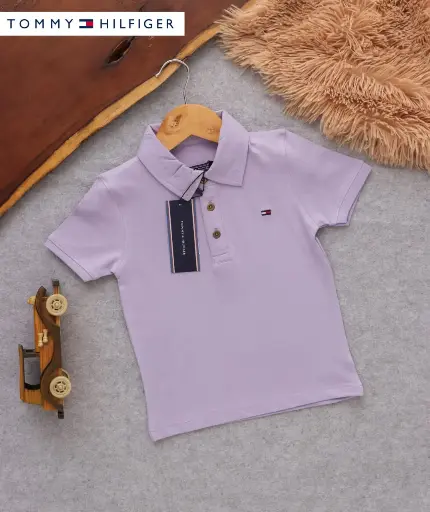 Tommy Denim Collar Shirts (Purple)