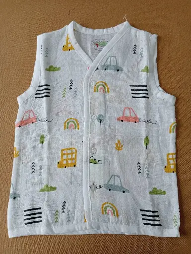 100% Cotton Muslin Fabric (Cars Print)